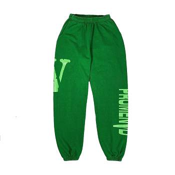 Green Vlone NEW ASAP ROCKY PROMENVD Men's Sweatpants | AU_WX5869